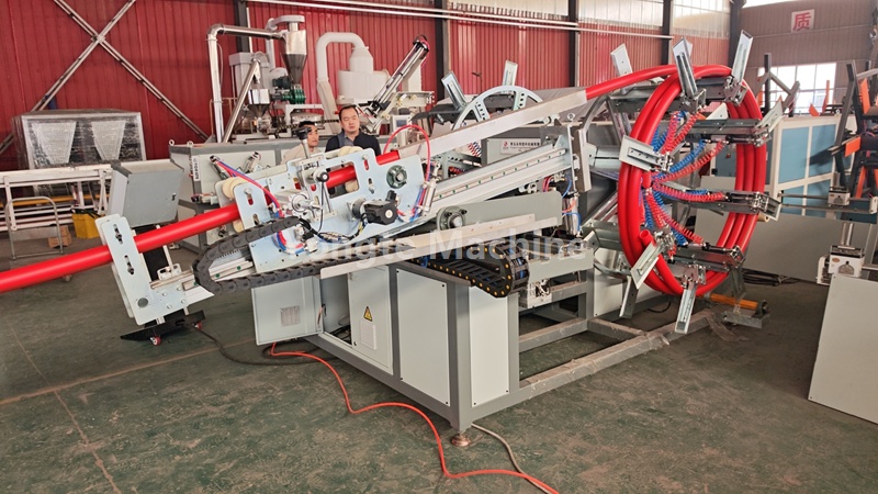 Der Yongte 63-mm-HDPE-Rohrwickler mit Doppelstation hat alle Leistungstests bestanden