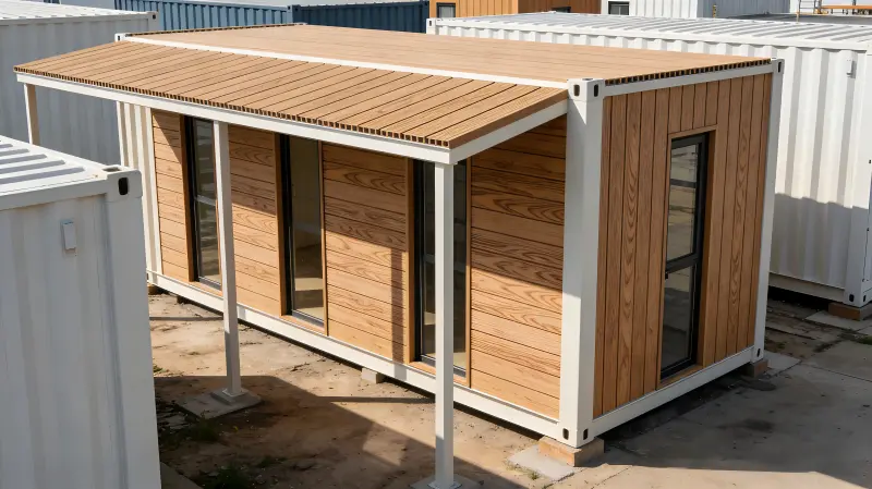 Anwendung von WPC-Profilen im Containerhausbau
