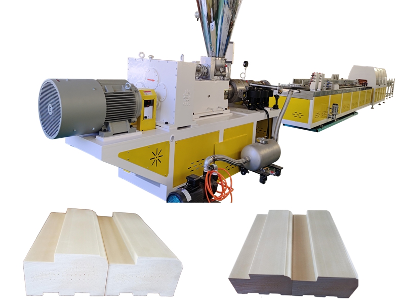 PVC WPC Foamed Solid Türrahmenprofil Herstellung Maschine