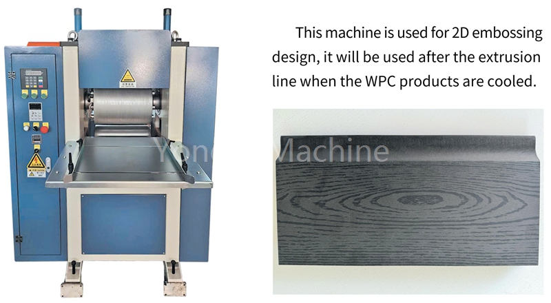 Prägemaschine für WPC-Terrassendielen