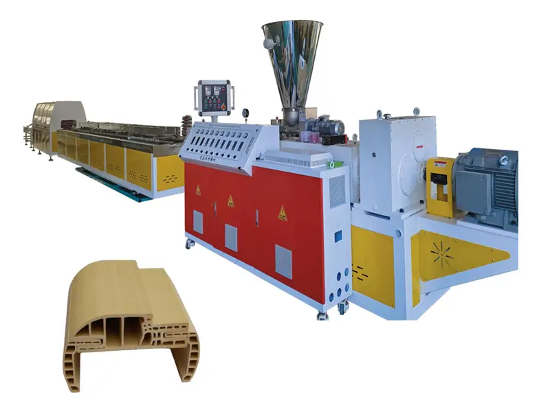 Temperatureinstellung der WPC-Türrahmen-Extrusionslinie